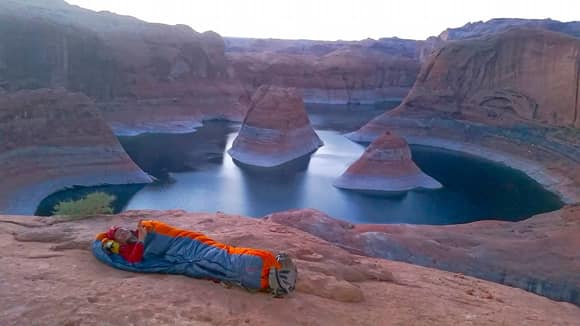 Reflection Canyon. Tents are over-rated - LOL!