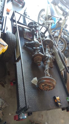 Next was an 02 Tacoma E-Locker rear axle, I also purchased a second Elocker with plans of putting it in the front. Paid $500 for the axle, and $350 for the Elocker with  4.30 gears.

Not long after this I got a set of 35" KM2s for $400. I didn't have the rims I wanted yet, so all of this just sat for the next several months.