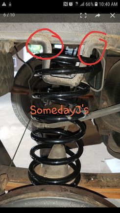 SomedayJ, has this settled? That adds about an inch to height compared to when spring is resting on frame.