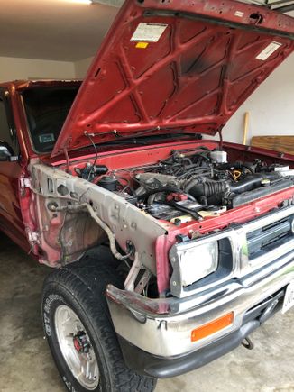 Old fender off