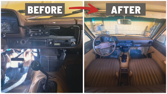 Before & After of my interior work. Youtube video is below walking through the process. 