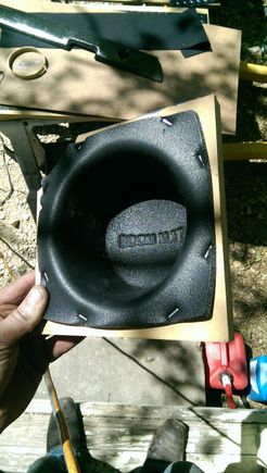 3/4" MDF Speaker ring and BOOMMAT baffle