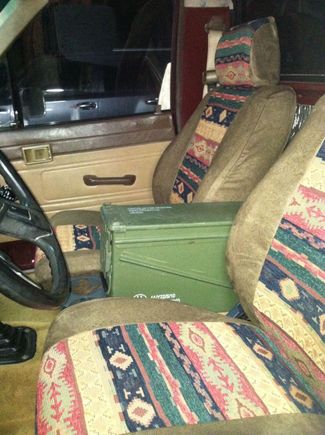 1 long box with a few 2x4s under it to get the right height.