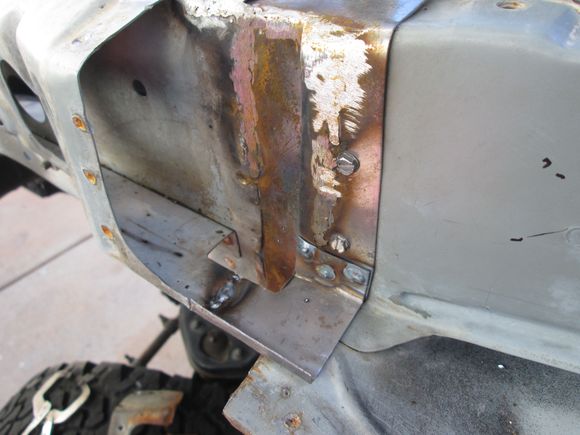 In metal and ready for the outer box section. Like the flange below the screws will eventually be bolts.