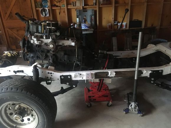 the crane and transmission jack made this easier
