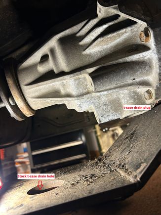 transfer case location