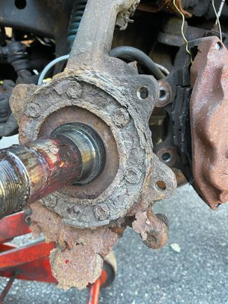 So never buy a car from Vermont. Where’s the backing plate? 