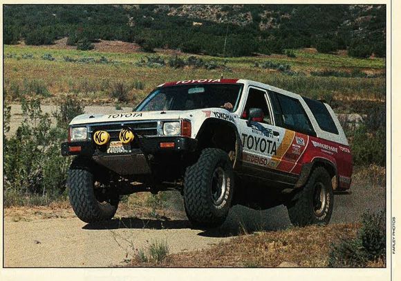 Ivan Stewart's 4Runner Pre Runner
(its a 2WD Ranger frame and a Ford V8 with a Gen1 4Runner body)