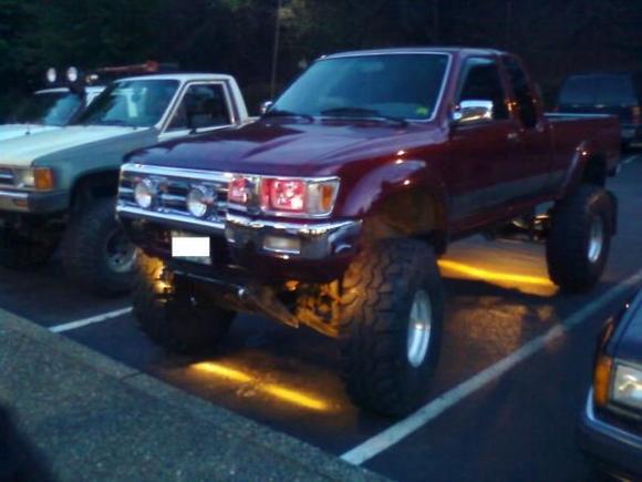 rock lights plus red bulbs eh!