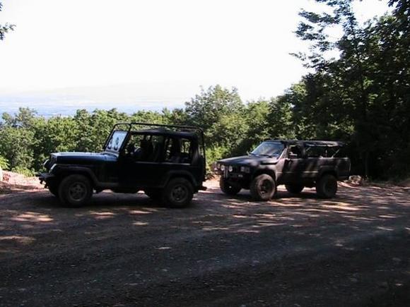 Dad and I at a look out in Bald Eagle State Forest.