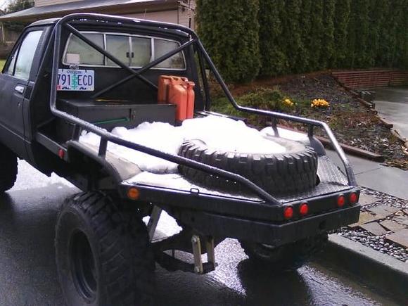 the flatbed and the new paint....flat black