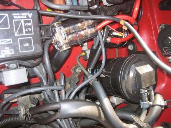 solenoid &amp; wiring under the hood.