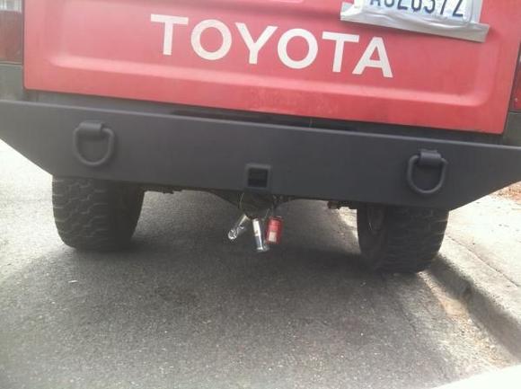 here's my bumper direct result of my friend being an idiot I pulled him out and destroyed my stock bumper