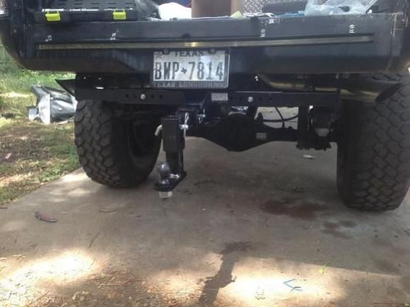 the hitch itself, pain getting a bacll that comes far enough down dangit