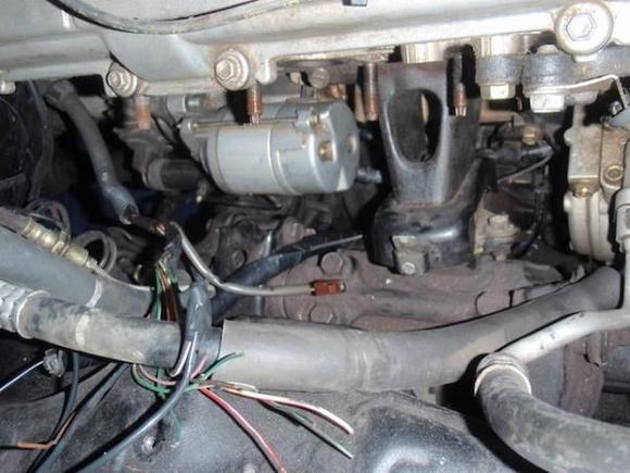 passenger side engine bay wiring