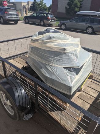 How the swap was shipped to my local shop for me to pickup