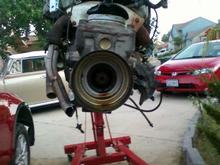 tranny main seal broken =(