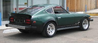 280Z rear shot before bumpers taken off.