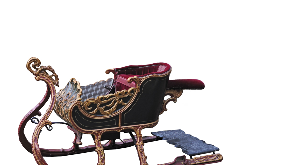 18th century sled, Bonhams Carriage Collection Sale