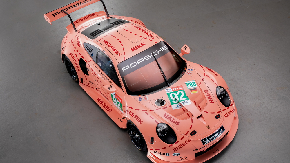 Porsche 911 RSR in Pink Pig livery