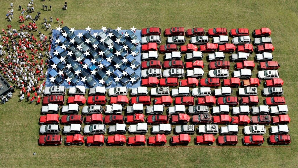 Jeep American Flag