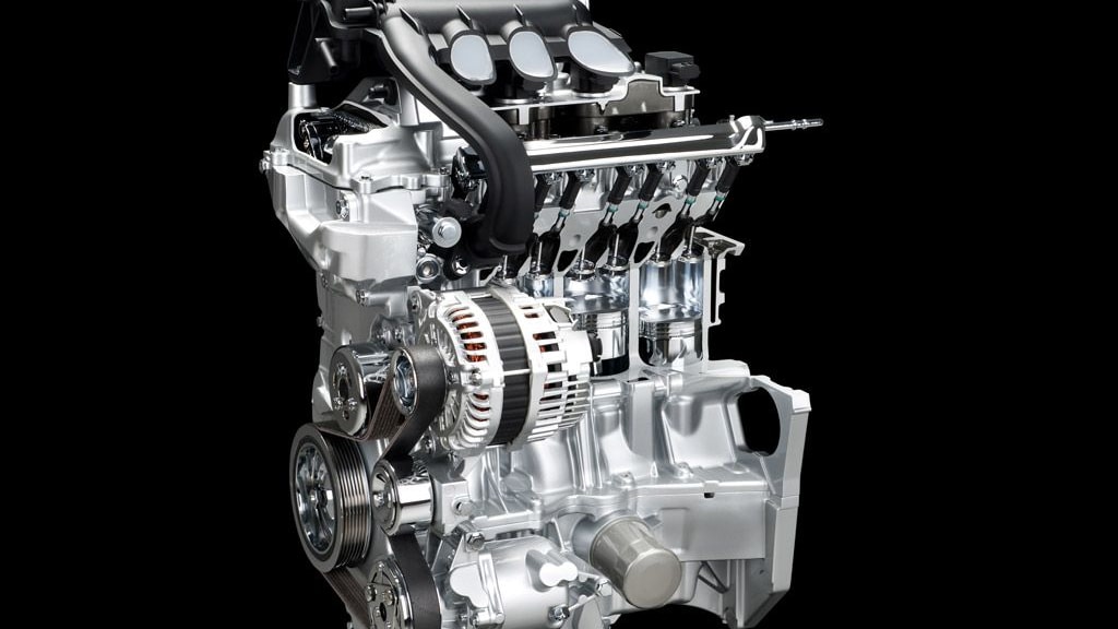 Nissan dual injector four-cylinder engine