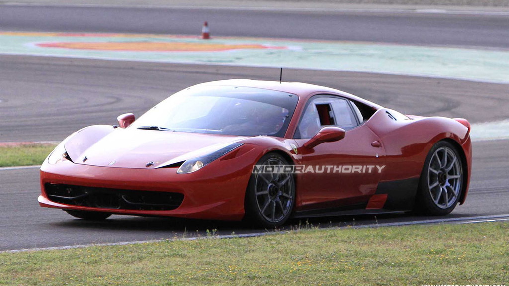 Ferrari 458 Challenge spy shots