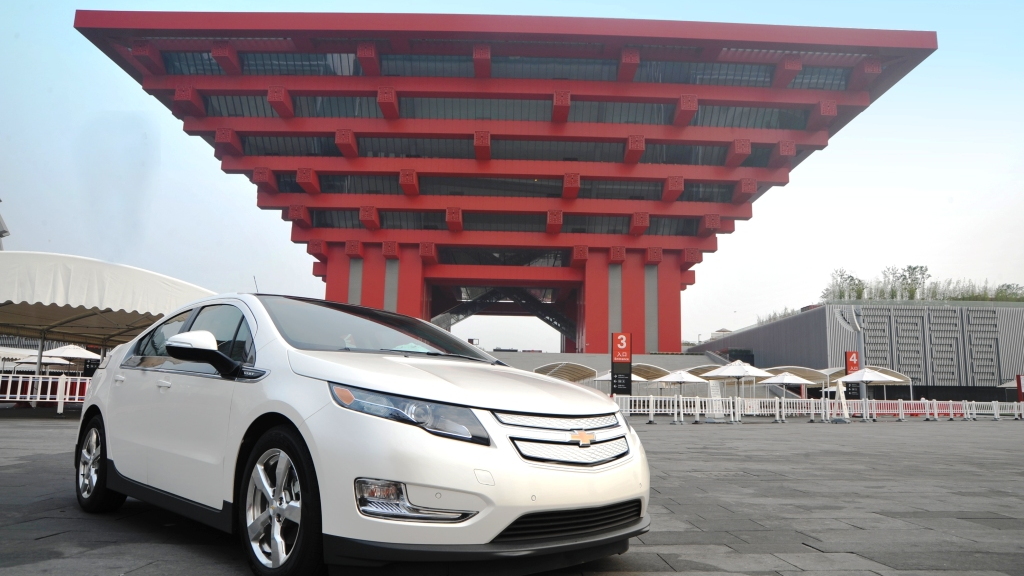 Chevrolet Volt arrives in China for use at World Expo 2010 Shanghai
