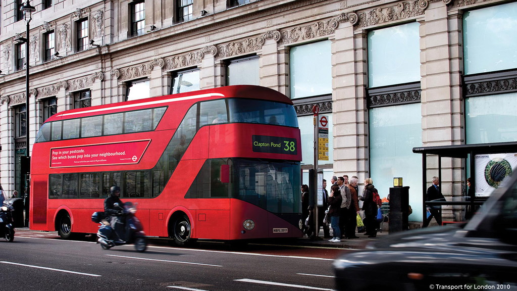Aston Martin designed London Routemaster bus