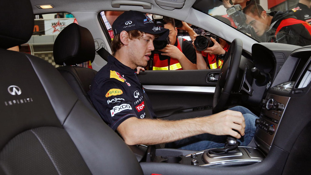 Infiniti Signs Formula 1 Star Sebastian Vettel As Global Brand Ambassador - Infiniti G37 Seat Covers