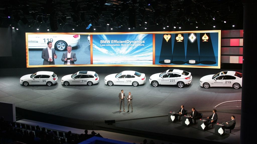 BMW stand at the 2011 Frankfurt Auto Show