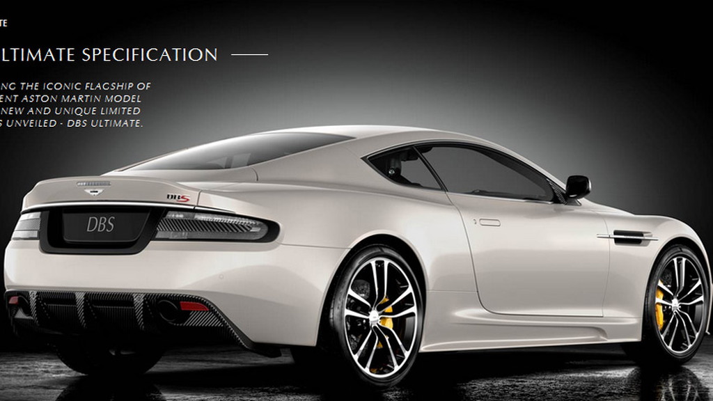 Luxury And Power Combined: The 2012 Aston Martin DBS Ultimate