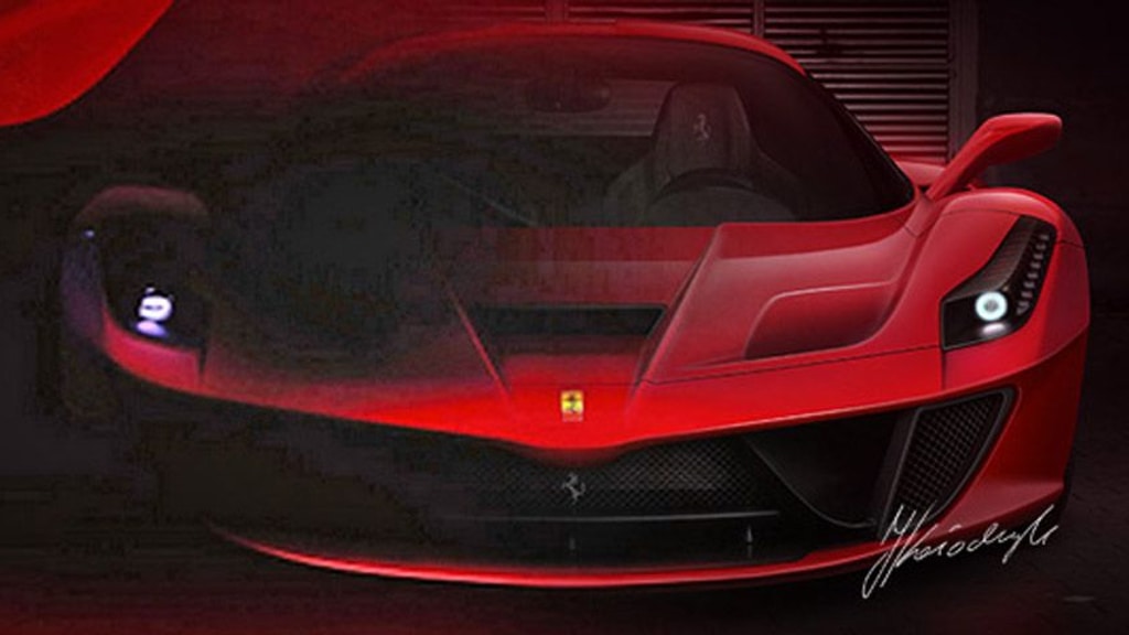 Ferrari F150 (Enzo replacement) rendering by Iacoski Design