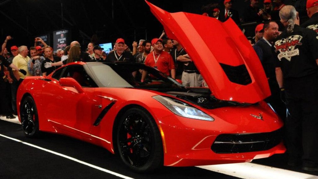 First 2014 Chevrolet Corvette Stingray sells for $1.1 million - Image: Barrett-Jackson