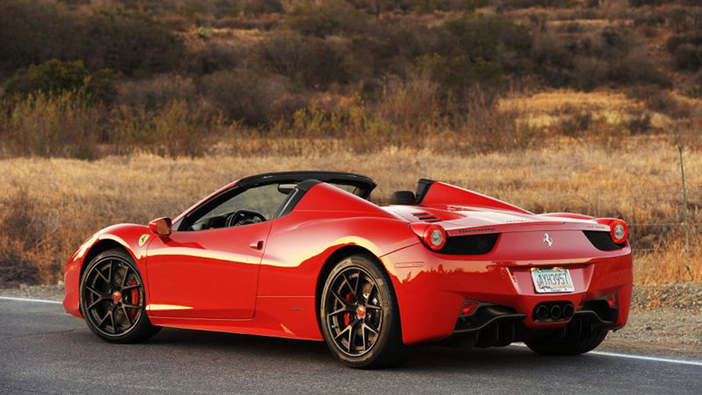 Twin-turbocharged 2013 Ferrari 458 Spider by Hennessey Performance