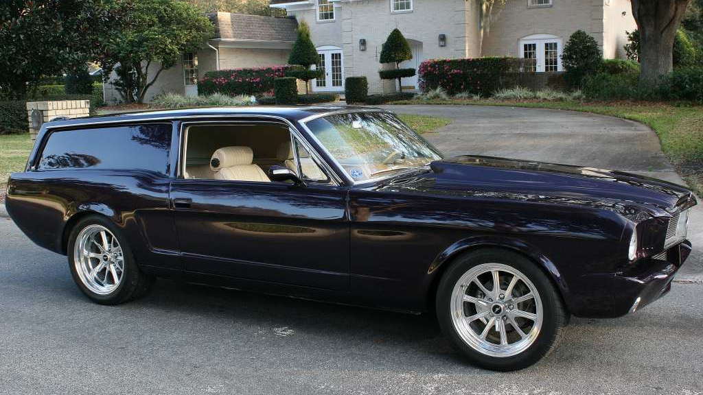1966 Ford Mustang paired with Volvo 240DL wagon for unique 'sedan delivery' on eBay