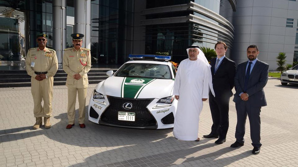 2015 Lexus RC F police car in Dubai