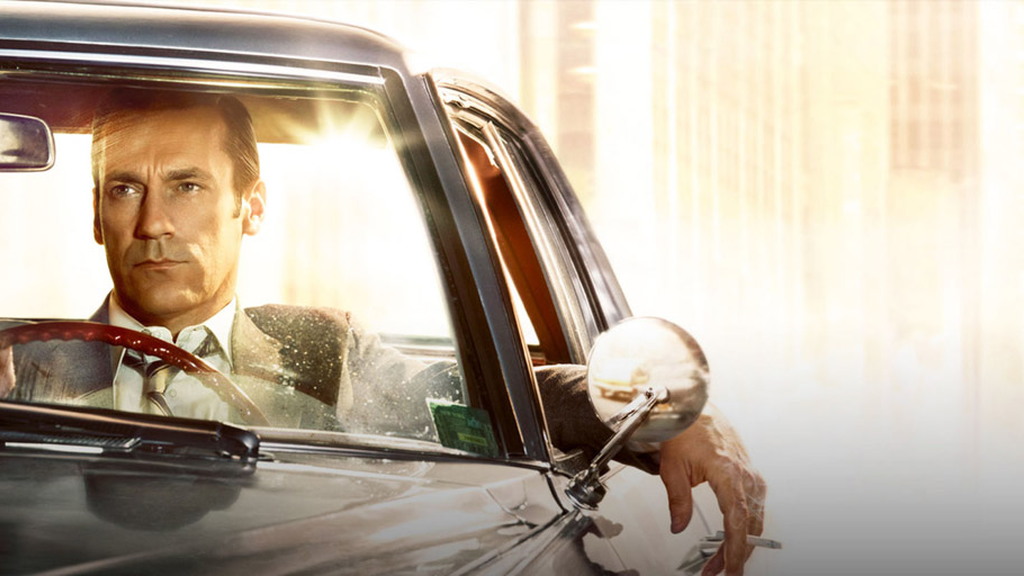 'Mad Men' character Don Draper (Jon Hamm) in a 1965 Cadillac Coupe DeVille