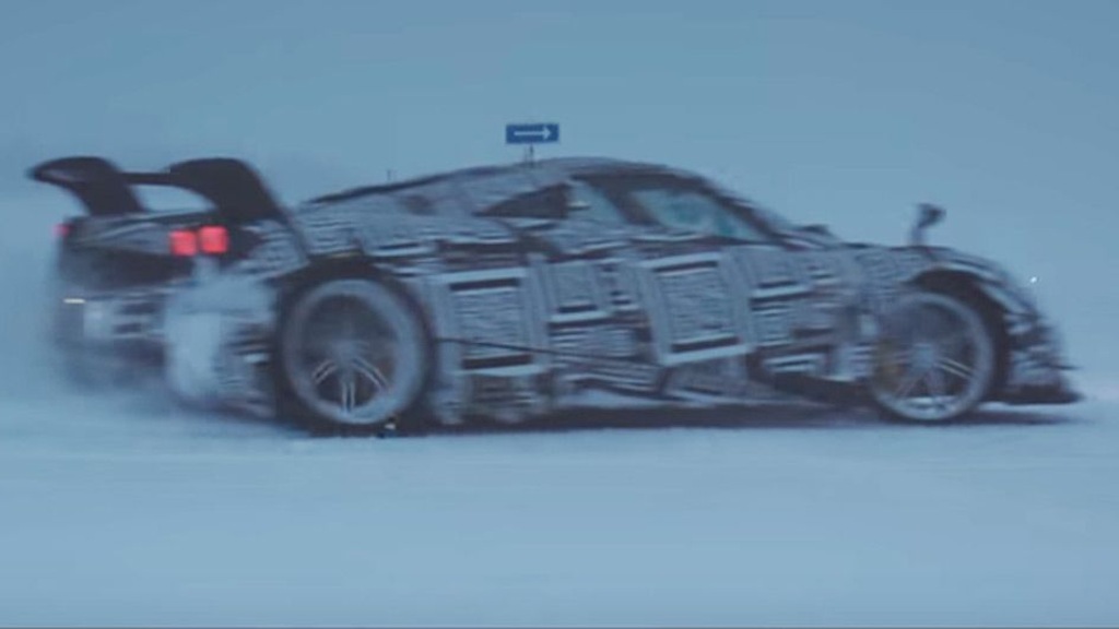 Pagani Huayra BC cold-weather testing