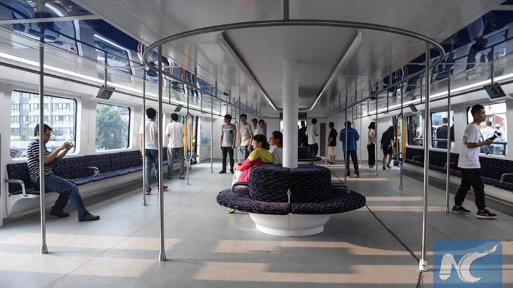 Transit Elevated Bus (TEB) - Image via China Xinhua News