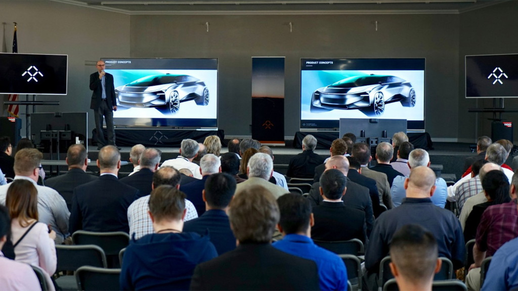 Faraday Future previews future product during supplier meeting