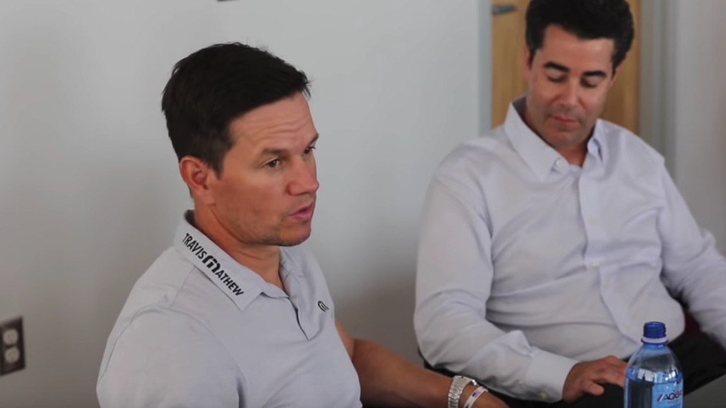 Mark Wahlberg discusses cars at his new Ohio dealership