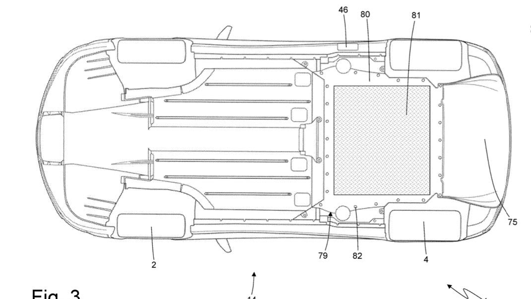 Ferrari side exhaust patent image