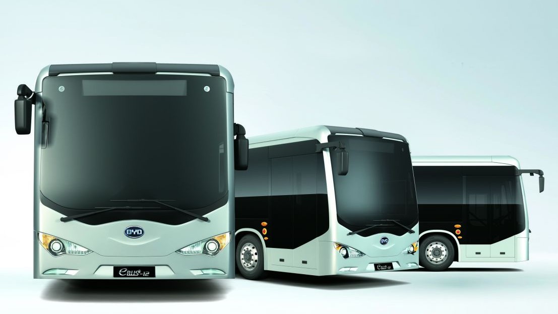BYD electric buses