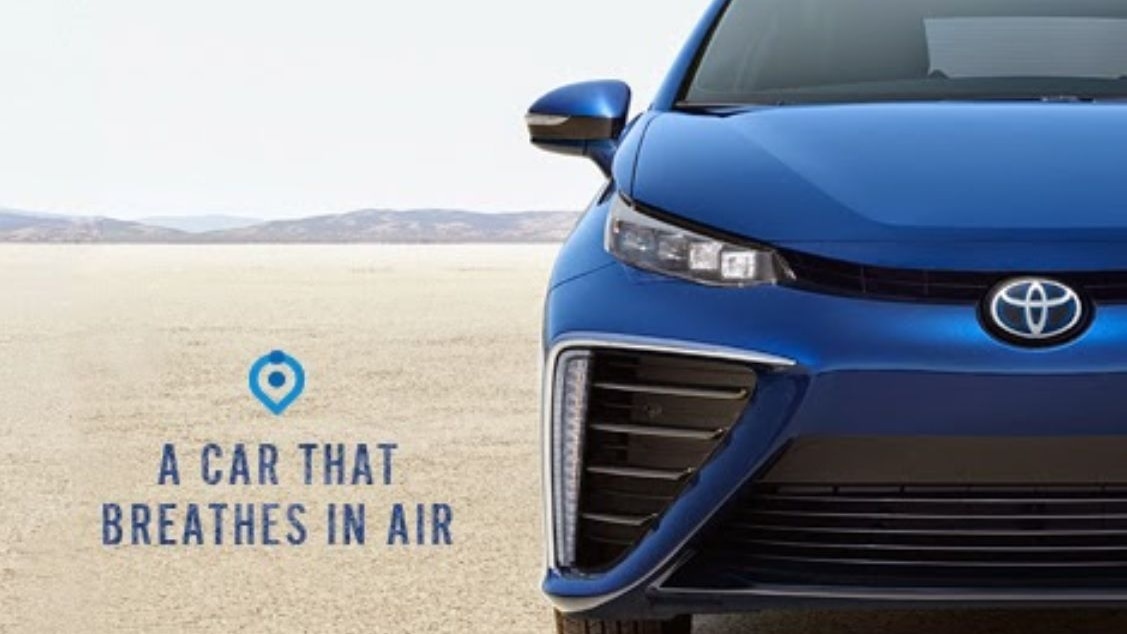 2016 Toyota Mirai: 'A car that breathes in air,' posted by Toyota, Feb 2015