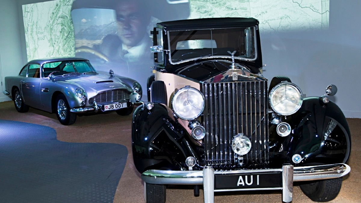 The 'Bond In Motion' Exhibit at Britain's National Motor Museum. Image: National Motor Museum