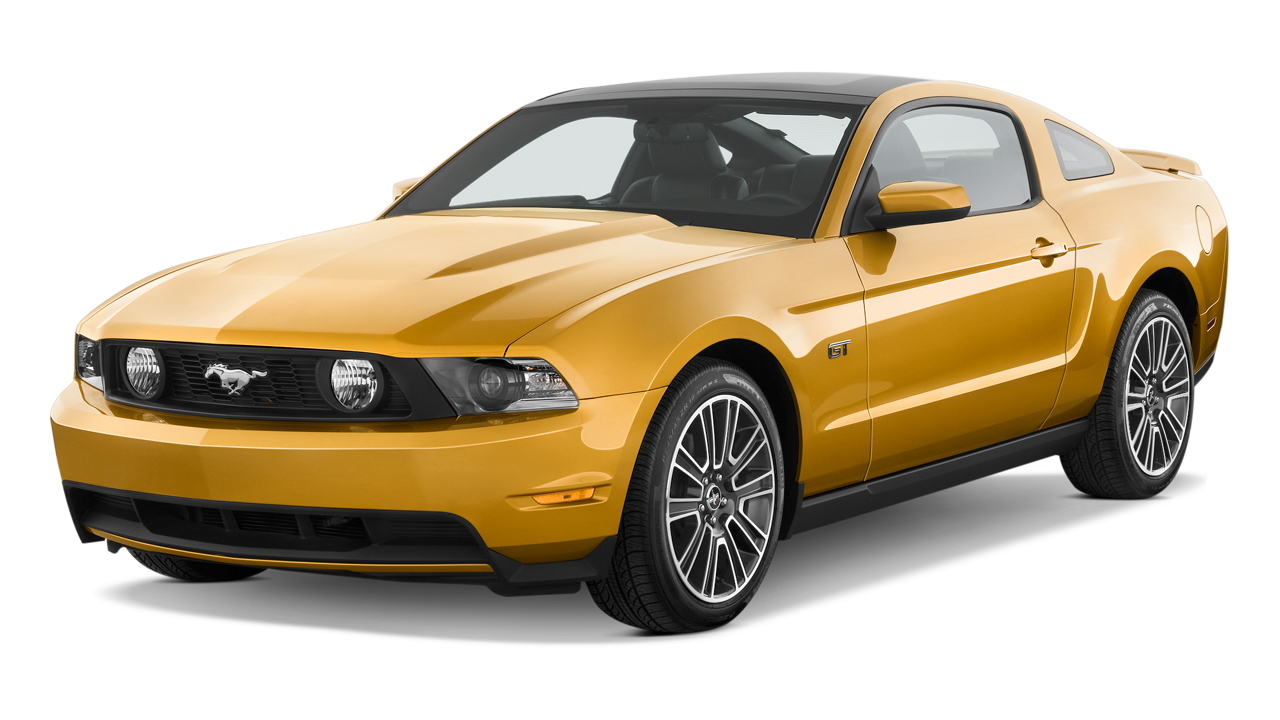 2010 Ford Mustang 2-door Coupe GT Premium Angular Front Exterior View