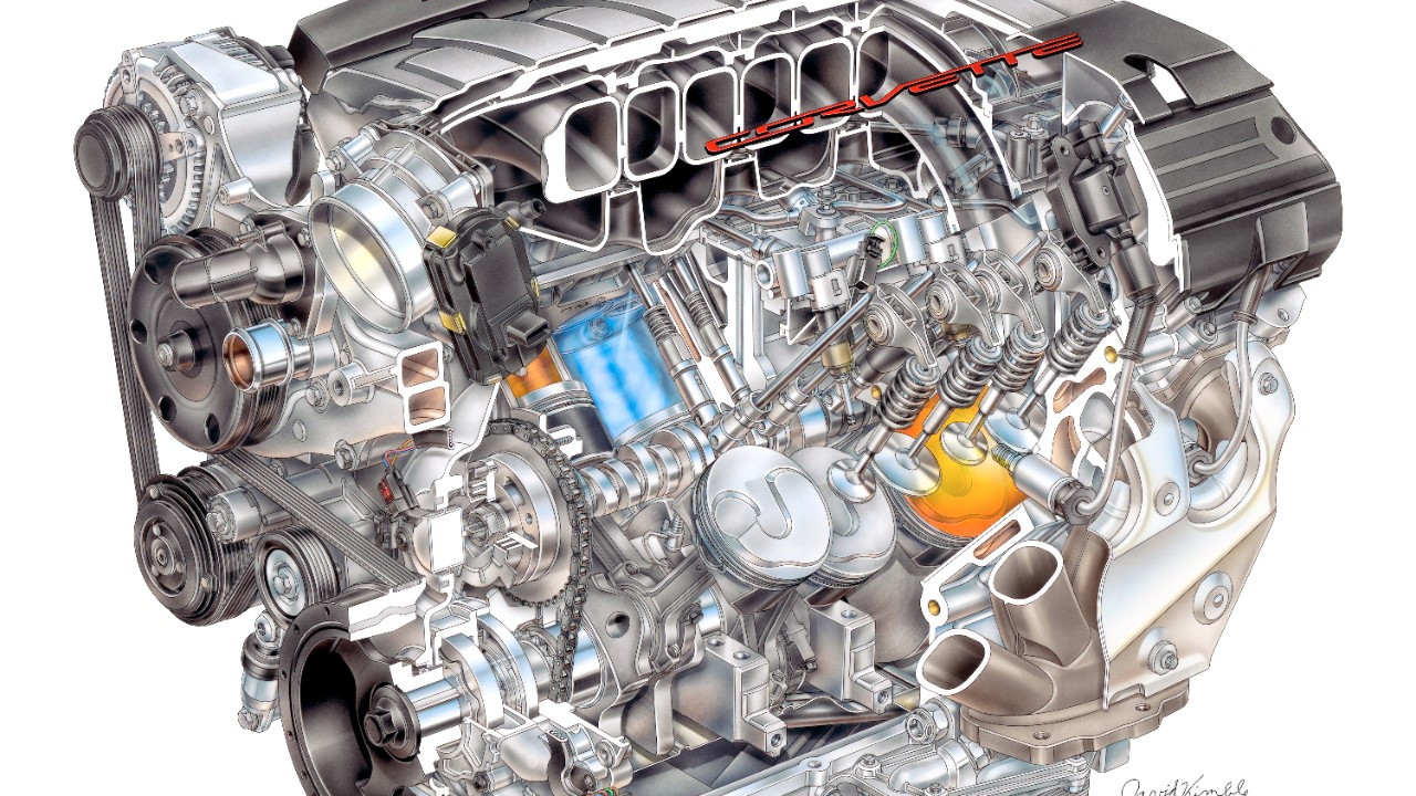 2014 Chevrolet Corvette LT-1 V-8 engine