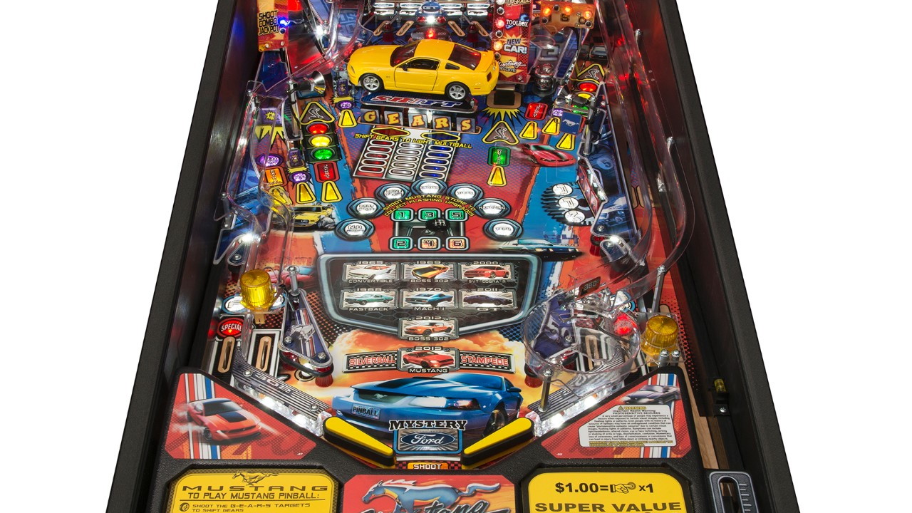Ford Mustang-themed pinball games from Stern Pinball.