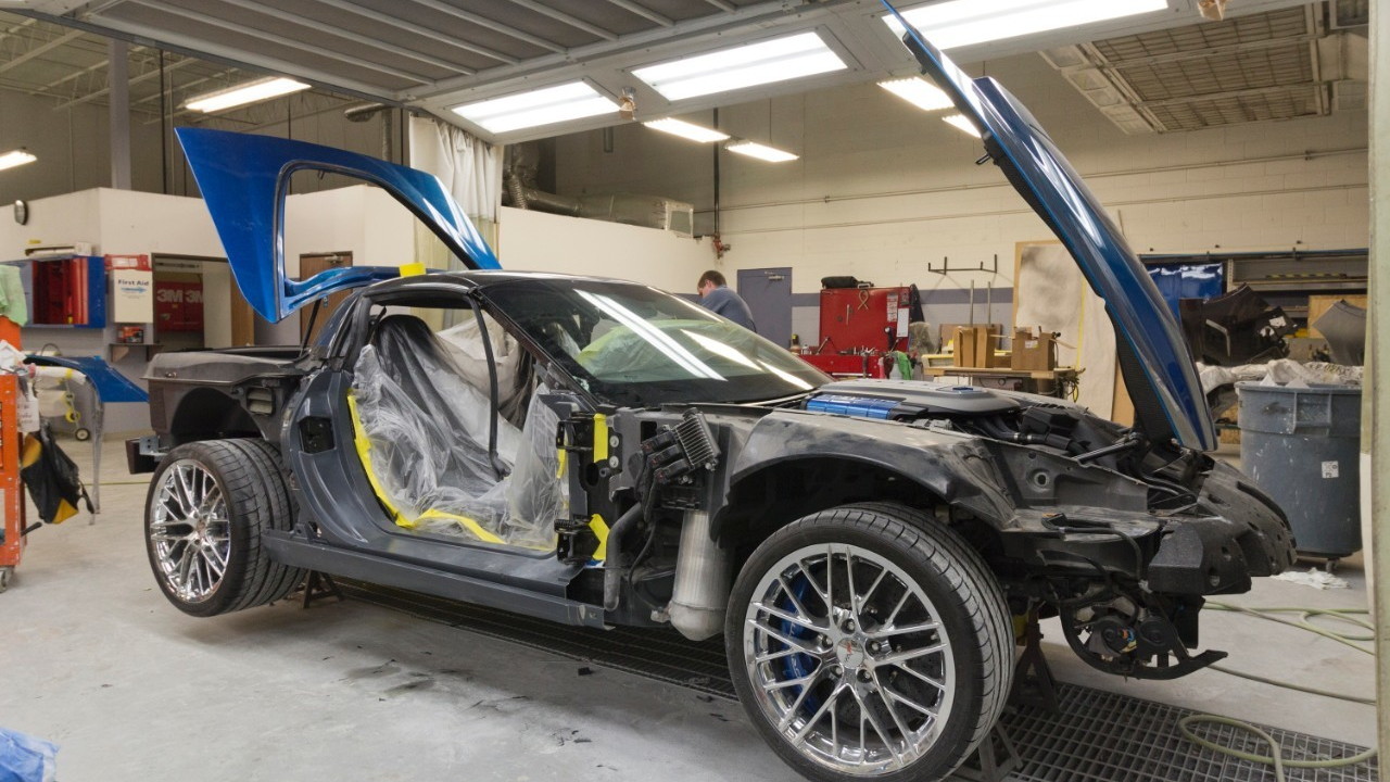 2009 Chevrolet Corvette ZR1 'Blue Devil' restoration